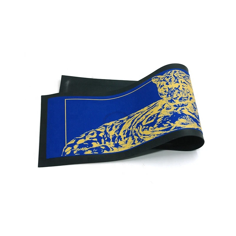 2024 New Eco-Friendly Bar Accessories Non-Stick PVC Bar Service Mats Anti-Slip Rubber Rail Mat Cheap Bar Runner Drinkware