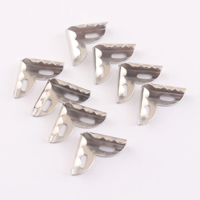Small Decorative Metal Book Corner Protector for Album Menu Diary Cover