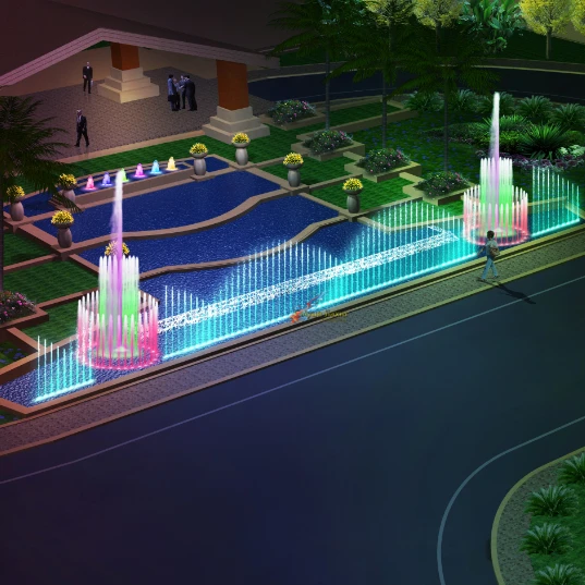 Popular China Water Fountain Manufacturer Large Or Mini Pool RGB LED Light Musical Dancing Fountains For Sale