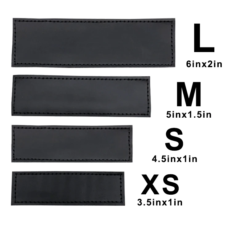 Wholesale Custom Pu Leather Patches Removable Hook Loop Service Dog Patches For Dog Vest And Harness