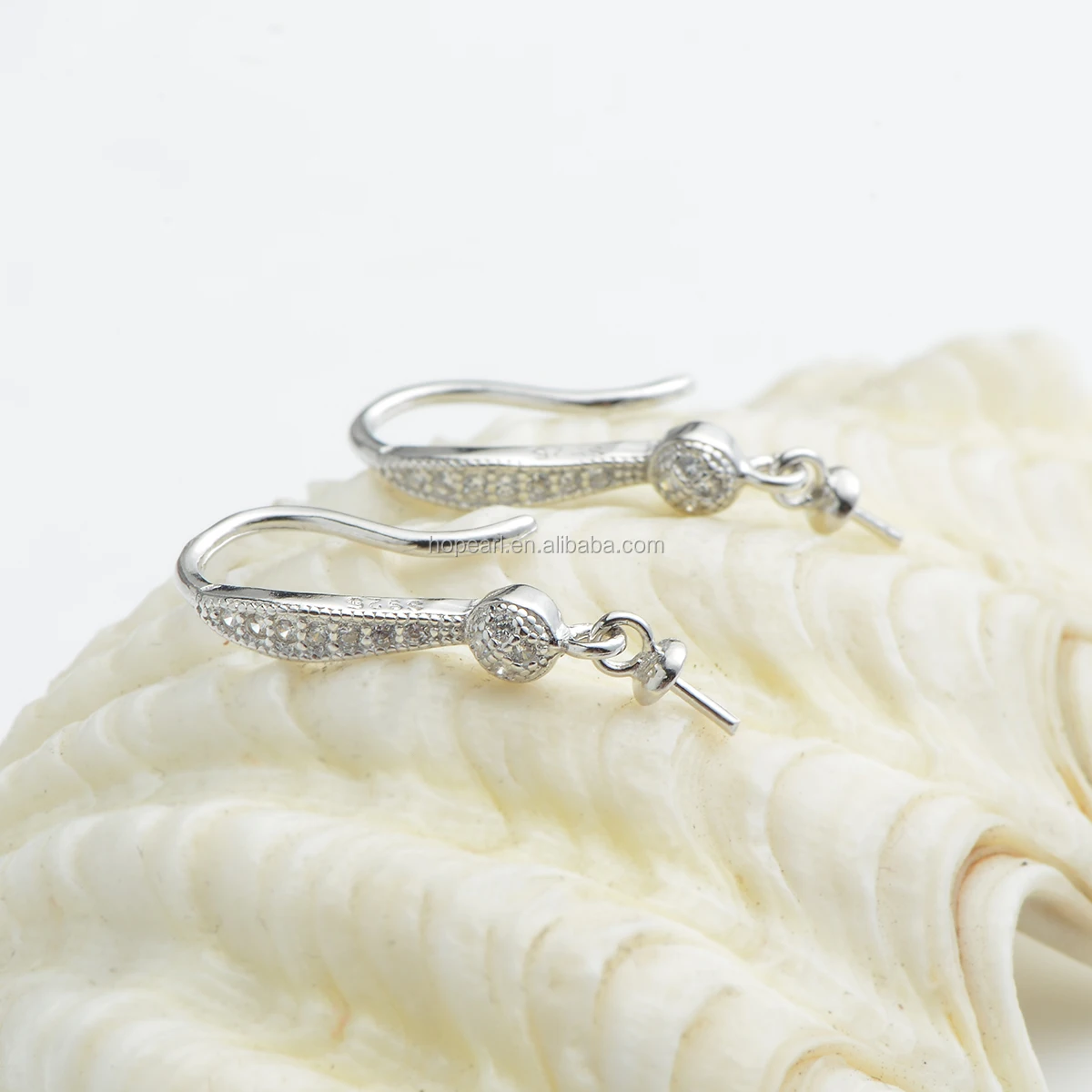 SSE145 свадебные серьги, подарок «сделай сам» для жемчуга, серебро 925 пробы, крючок, фурнитура для сережек