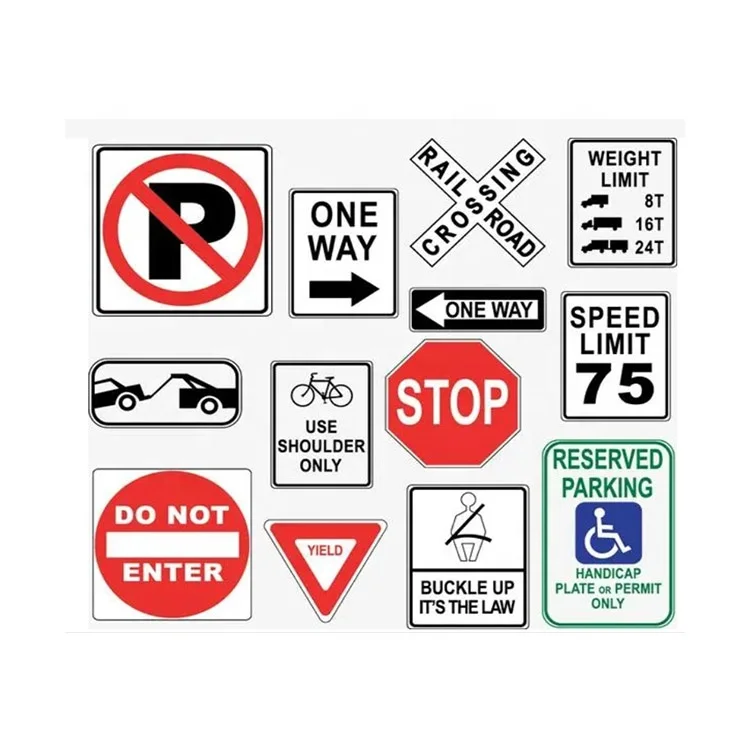 Factory Customized Traffic Signs for Roads european Blank Picture Road Side Sign Steel