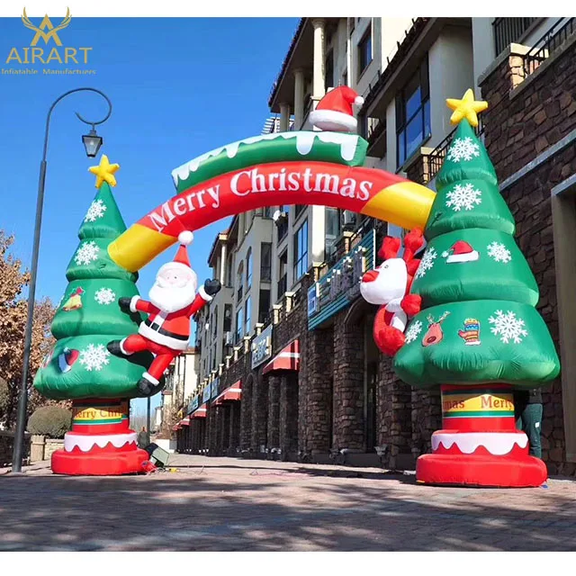 Merry Christmas Outdoor Inflatable Tree inflatable Xmas Items for Decoration