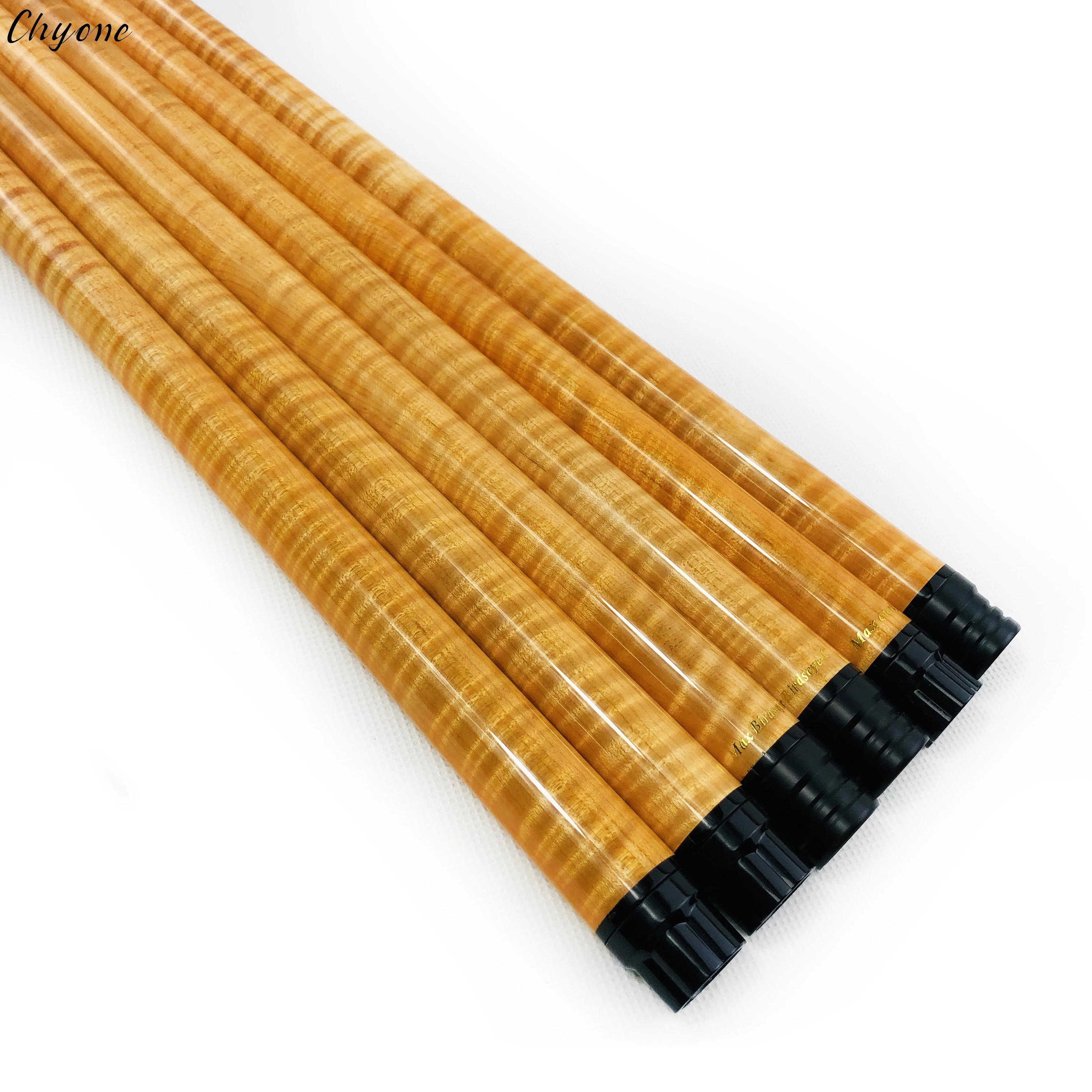 Carom cue Chyone оптовая продажа на заказ tiger curly maple carom контрольный вал s с низким отклонением радиальный шарнир