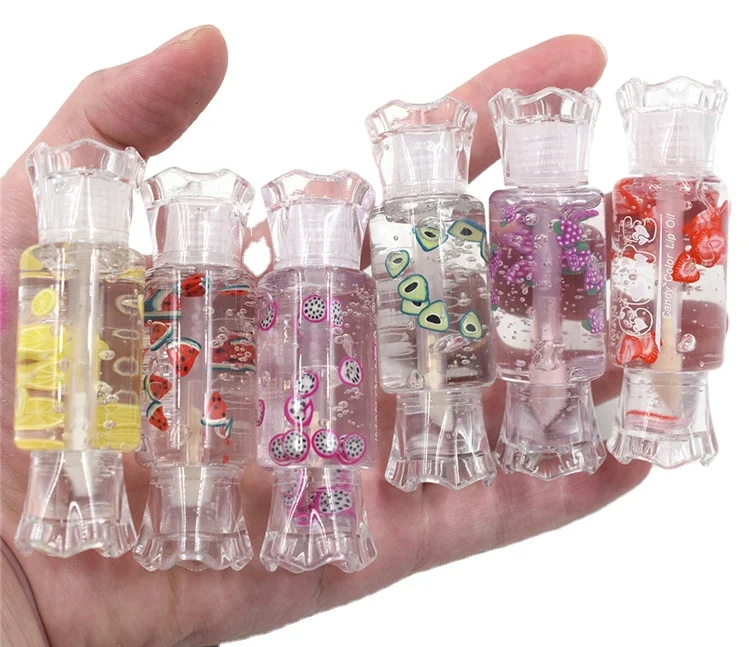 Most Popular Base Long Lasting Candy Kids Gel Lip Gloss Fruit Private Label Lip Cosmetics