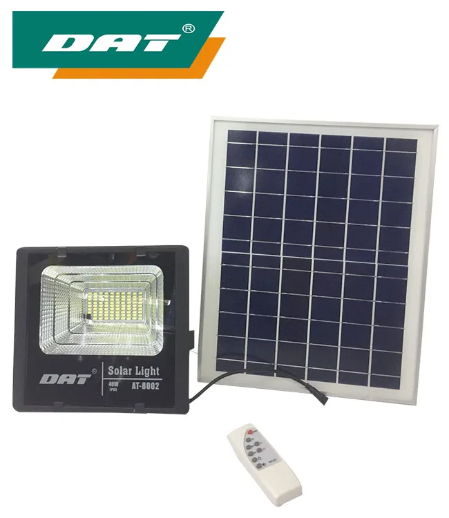 AT-8002  DAT Automatic Outdoor solar flood light with remote control led flood light with solar