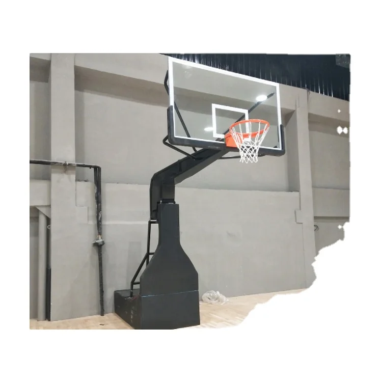 Electro Hydraulic Basketball Backstop Fiba Approved Competition Level Club Gym School Basketball Backstop