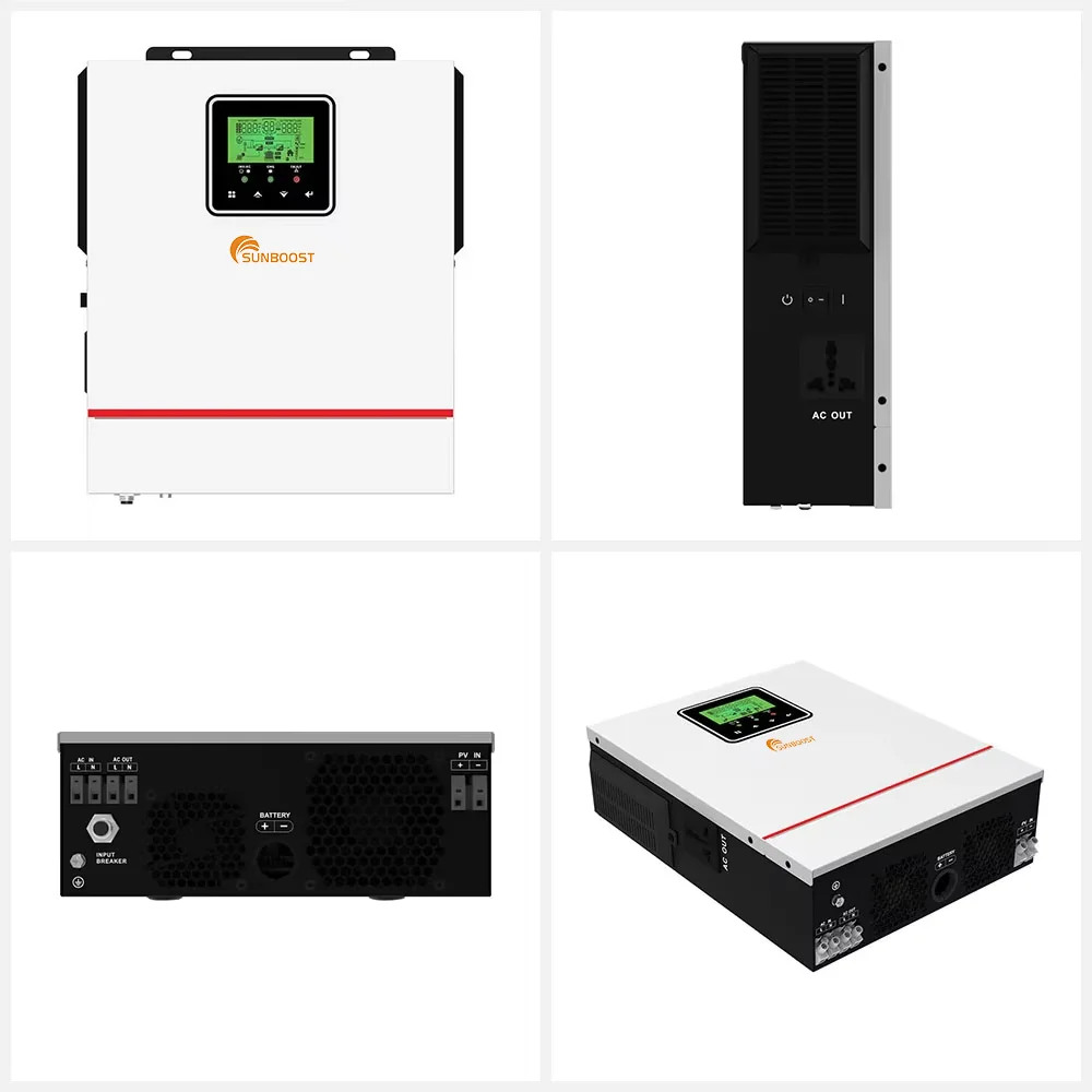 Sunboost 1Kw 1500W 2000W 48V 12V 230V Hybrid Inverter Homage Solar Hybrid Inverter For Home Use Pure Wave Inverter 50Hz 60Hz