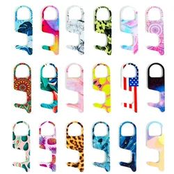 Press Elevator Tool No-touch Door Opener Hygiene Hand Antimicrobial Acrylic Safety Door Handle Touch Key Tool