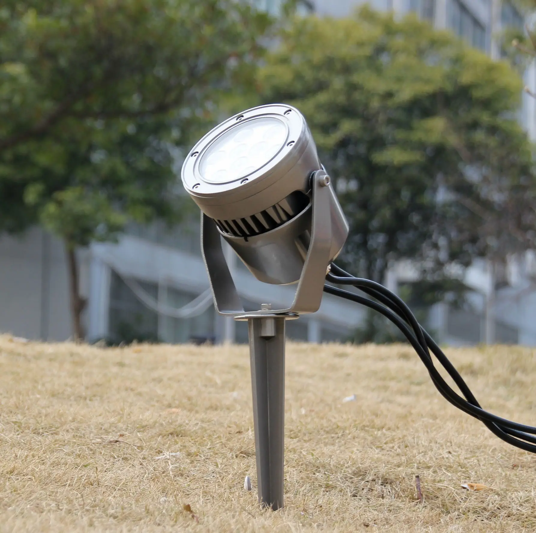DC12V IP66 RGB Aluminum landscape Multicolor led spotlights outdoor lighting