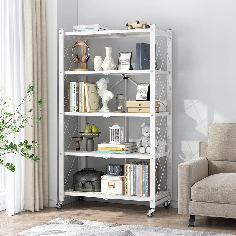 
Foldable Extendable Movable Iron bookshelf vintage industrial Different Kind of Fashionable Bookshelf Bookcase 