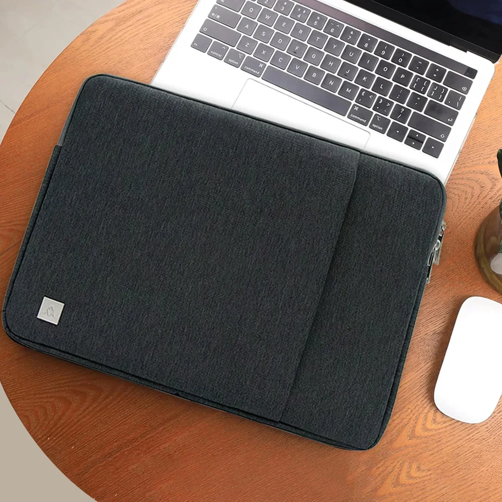 2Pcs Set OEM Waterproof Laptop Sleeve Bag Laptoptasche Bolsa Para Laptop Messenger Bag For Macbook Dell HP with Storage Pouch