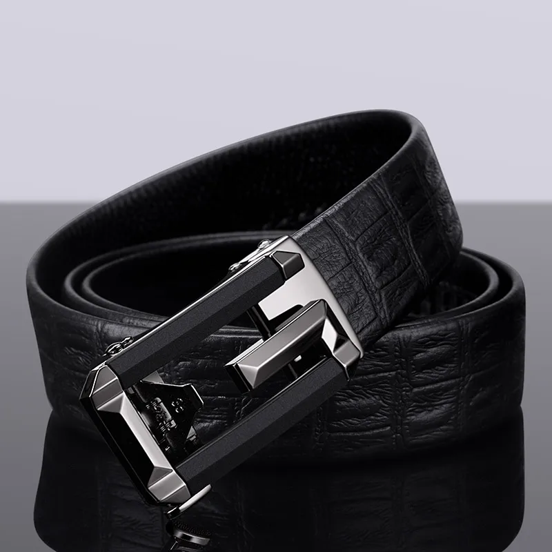 WILLIAMPOLO belt male leather strap men genuine leather luxury pin buckle belts for men belts 19721-22P