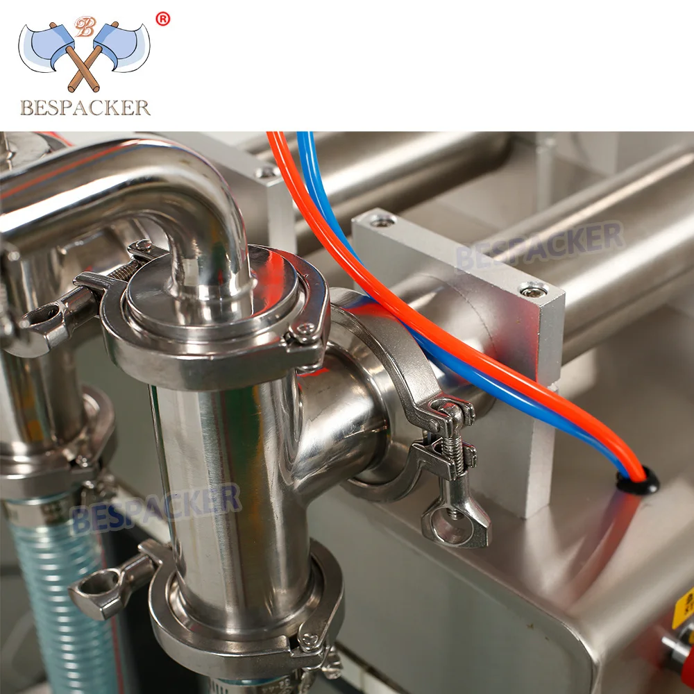 Y2WTD 2 сопла для меда сока масла бутылка воды Настольный ручной поршневой Разливочный станок для жидкости