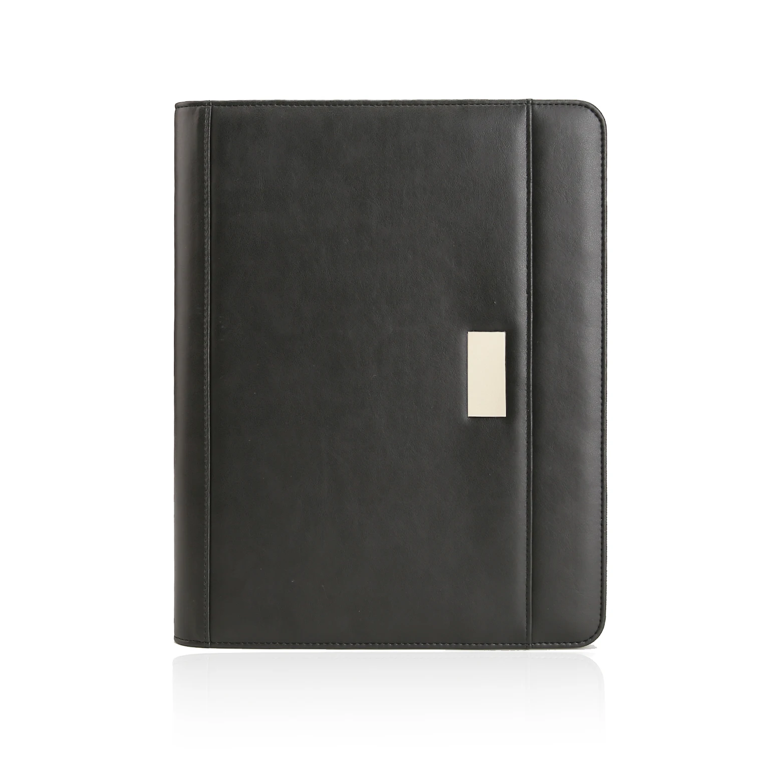 Customized Zipper Manager Folder A4 Multifunctional Manager Folder PU Leather Folder With Notepad
