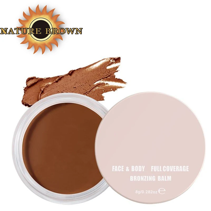 Cream Concealer Contour Makeup Dark Tan Brown Color Foundation Cream Face Corrector