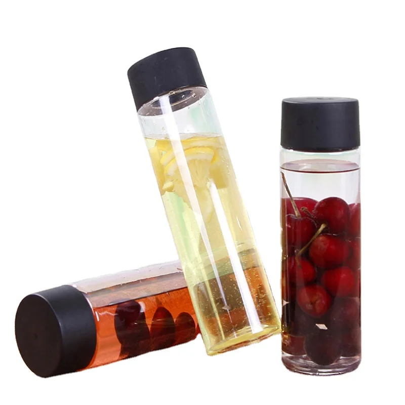200 300 350 400 500 700 800ML Straight round VOSS Glass Juice Mlik Water Bottle