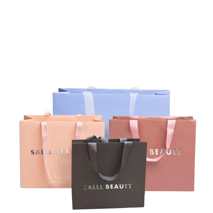 Wholesale Cheap Custom Design Shopping Paper Bags With Your Own Logo portable paper bag