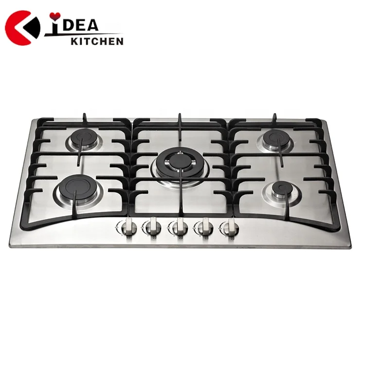 Hot Sale Kitchen Appliance  Gas Hob Built In Gas Stove 5   Burner Gas Cooker