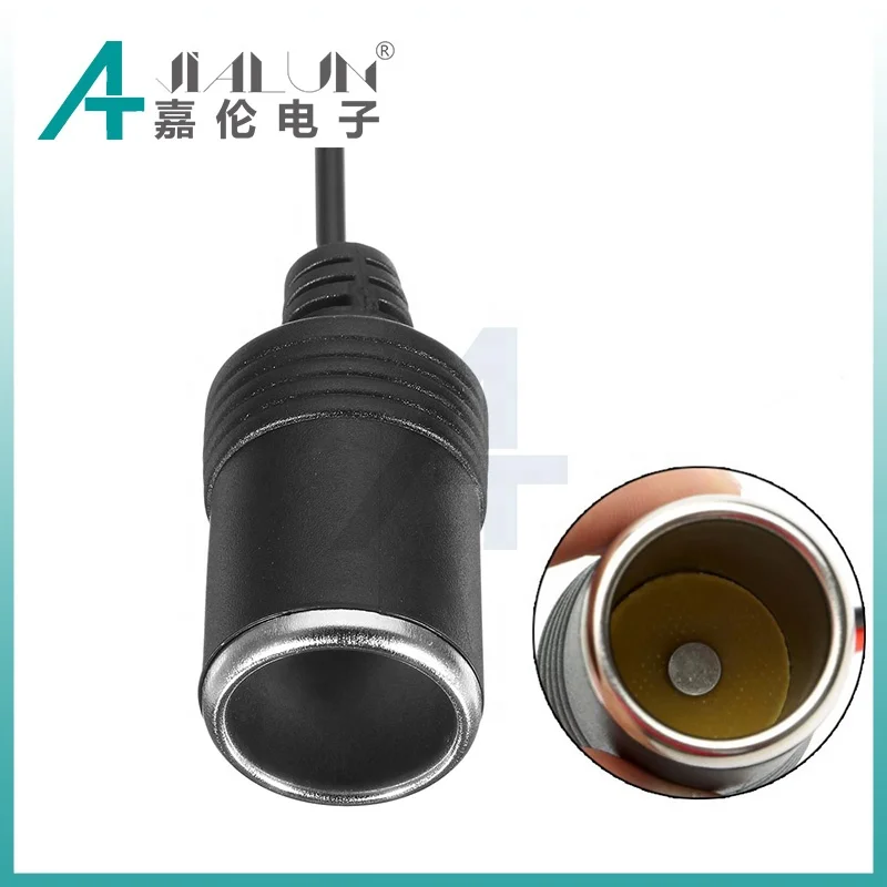 JIALUN Input 5v to Output 12v USB Connector to Car Cigarette Socket Lighter Charger Socket