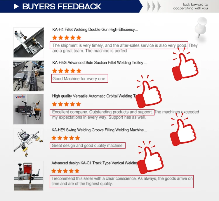 KA-HE9pro Customizablewholesale CO2 gas shielded automatic welding trolley high standard industrial welding machine