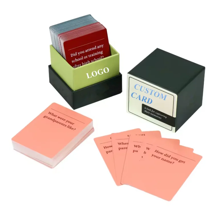 New Products Sublimation Playing Card With Box Front And Back Printing Logo Paper Pvc Plastic Game Custom Poker Playing Card