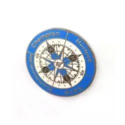 Custom Lapel Pins Enamel Offset Print School Badges Circle Metal Brooch Pin Badge