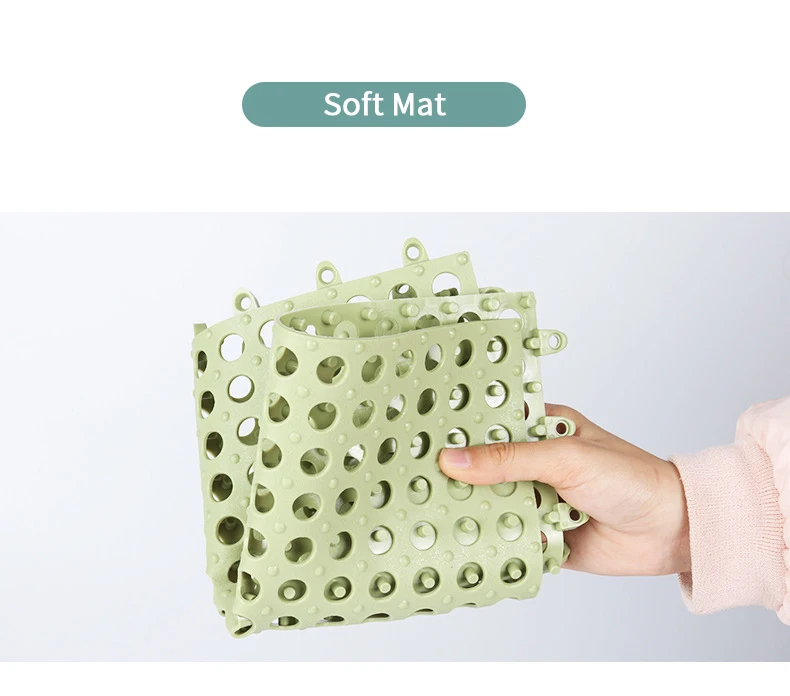 2023 best seller eco-friendly floor mat anti-slip soft TPE  assembly Bath mat for bathroom