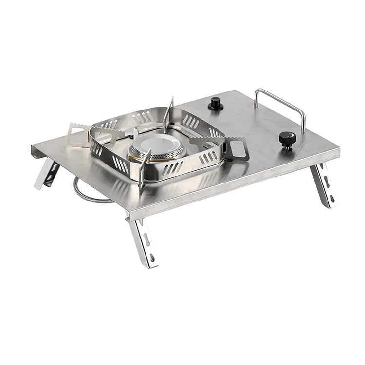 Outdoor Glamping IGT Grills Camping Gas Burner Stove Portable Gas Stove  IGT Tabletop Windproof Stove