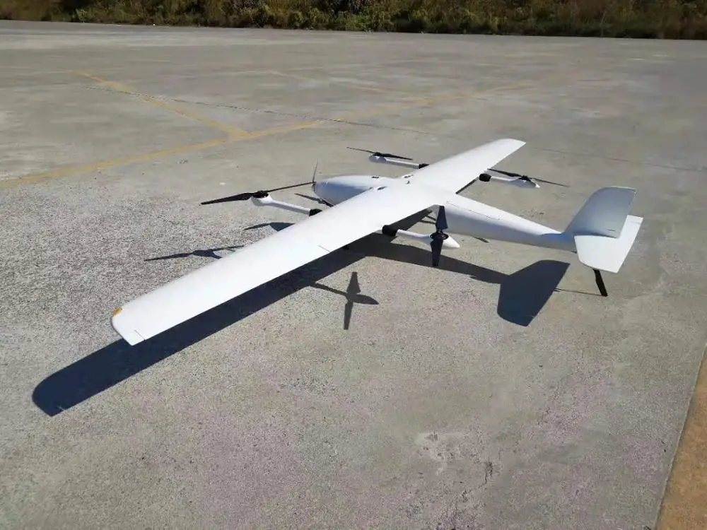  Беспилотный летательный аппарат дальнего действия VTOL с фиксированным крылом промышленный многовинтовой Квадрокоптер 4k HD-камерой для наблюдения и построения