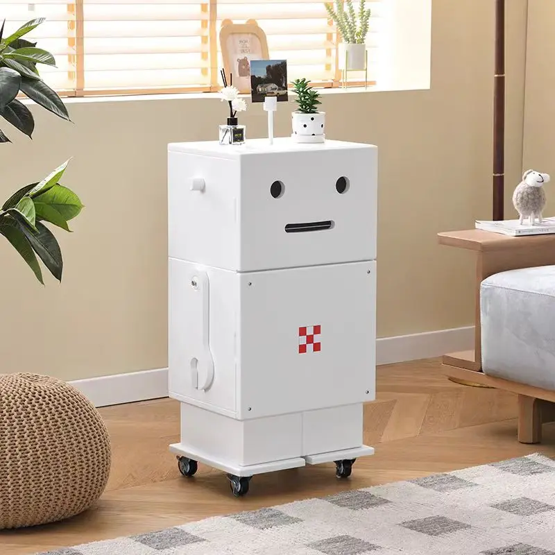 Multi Function Deck Living Room Wooden Robot Medieval Rana robot side cabinet wooden storage cabinet bedside table