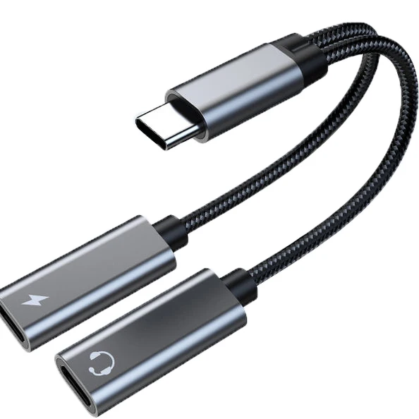 Price concession HD call 60W fast charge 3.5mm stereo TYPE-C audio adapter cable