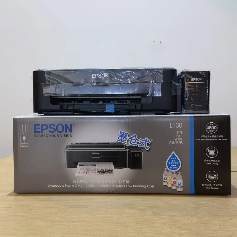 Wholesale Price Cartridge-Free Supertank Printer Dye Sublimation Printer Model Desktop Inkjet Printer L130 For Sale