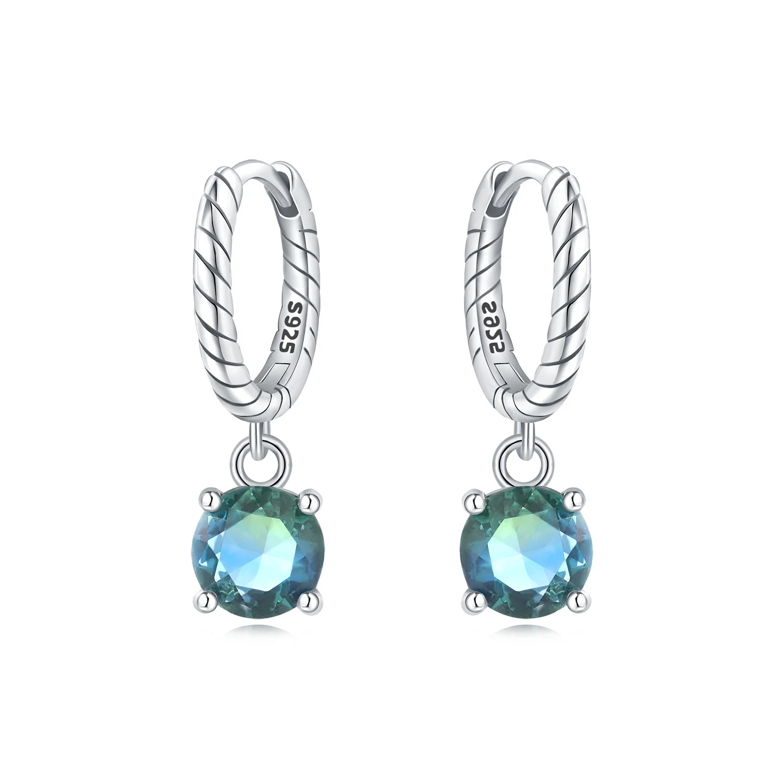 New fashion S925 Sterling Silver hoop Earrings Squirrel Bear Love Cloud Diamond drop Earrings for women gifts jewelry wholesale