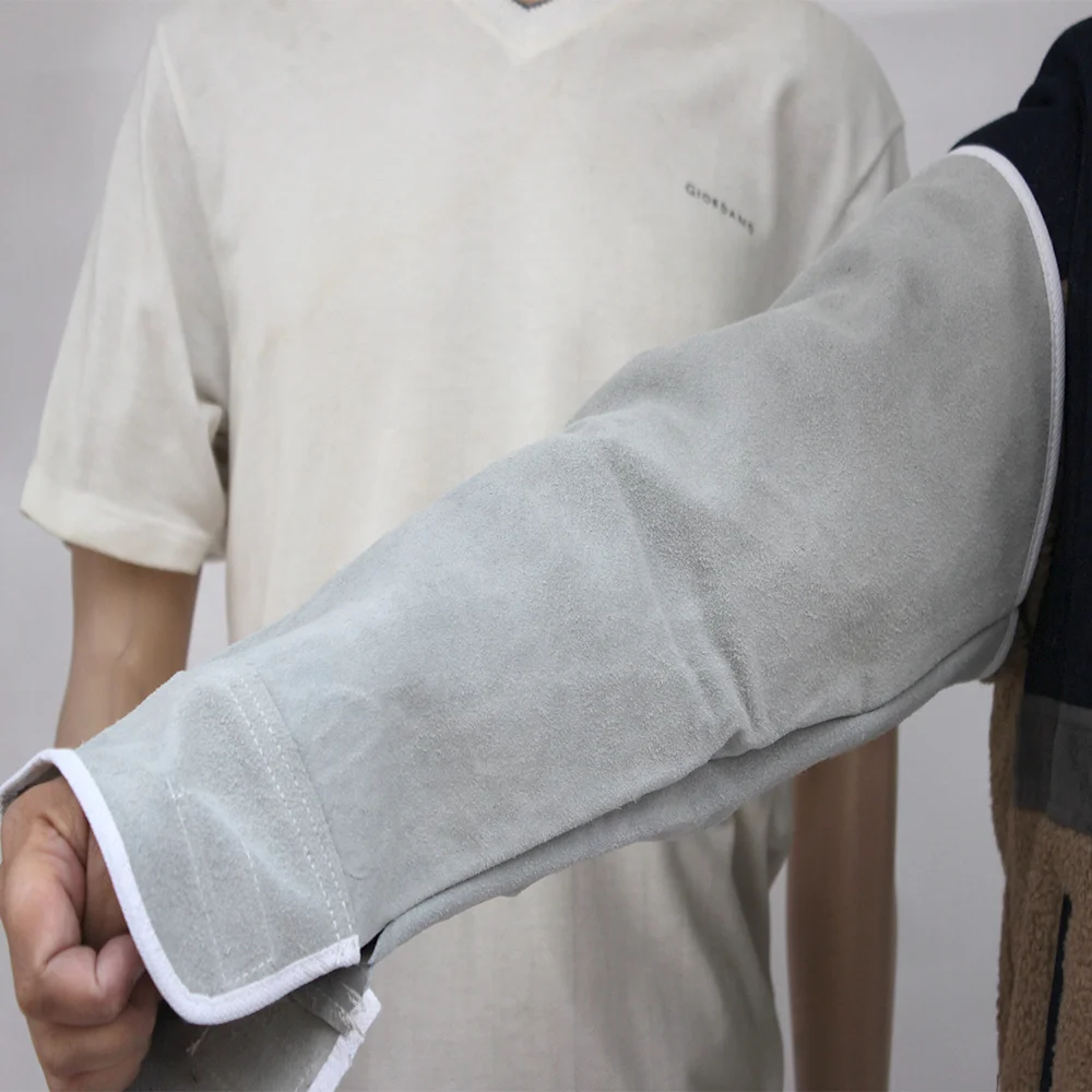 Professional Waterproof Cowhide Split Leather Welder Arm Sleeve