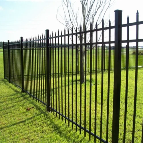 Modern Garden Galvanized Corten Stainless Wrought Iron Steel Fence Panel with Post Accessories Wholesale for Farm Use