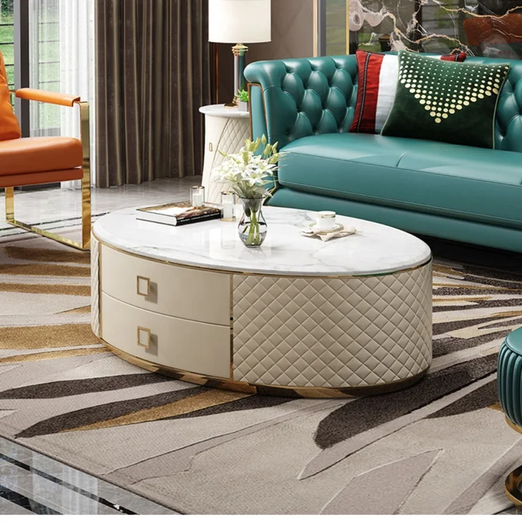 MEIJIA high quality furniture wrought iron Italian designer glass coffee tables