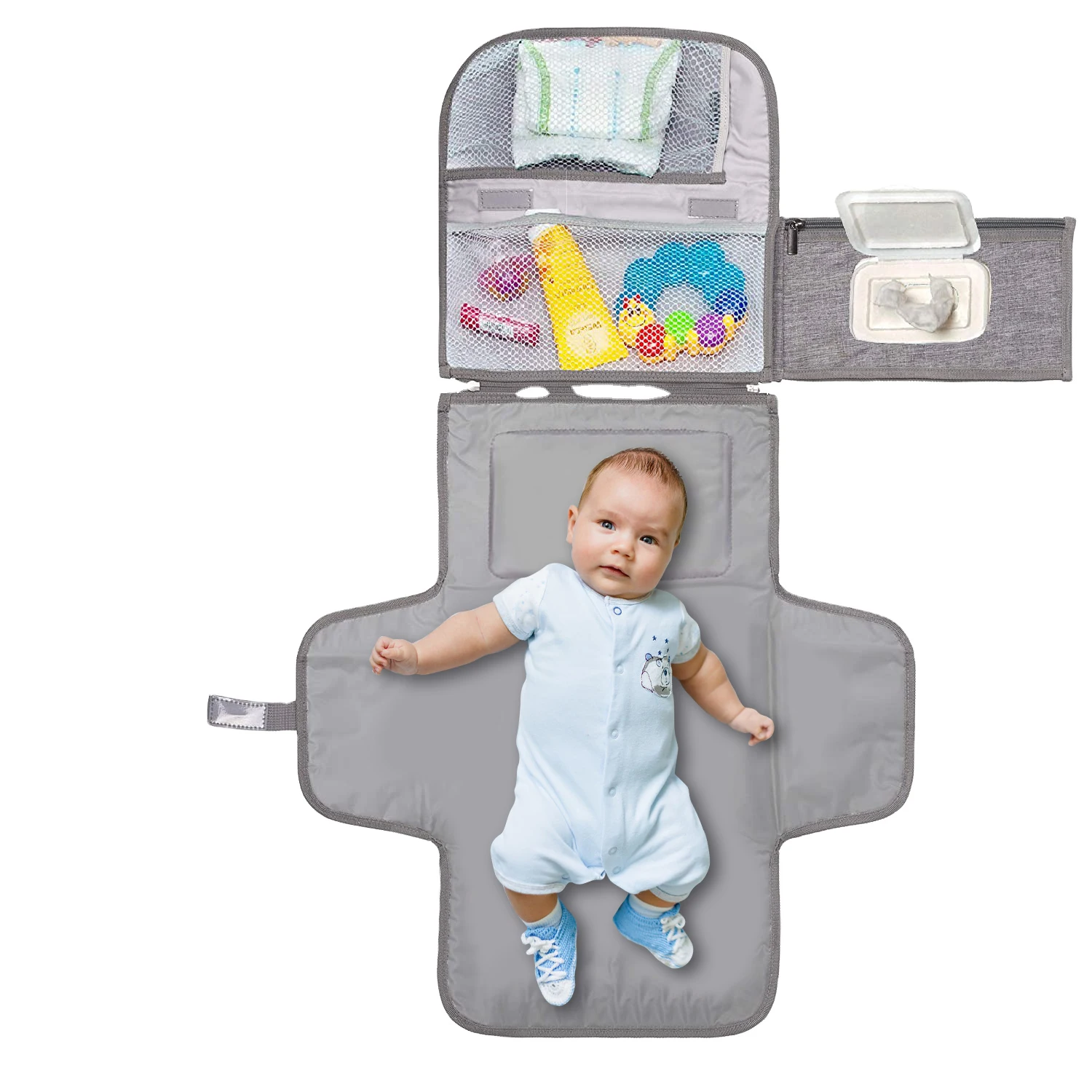 Оптовая продажа портативный пеленальный коврик Пеленальный Коврик для ребенка