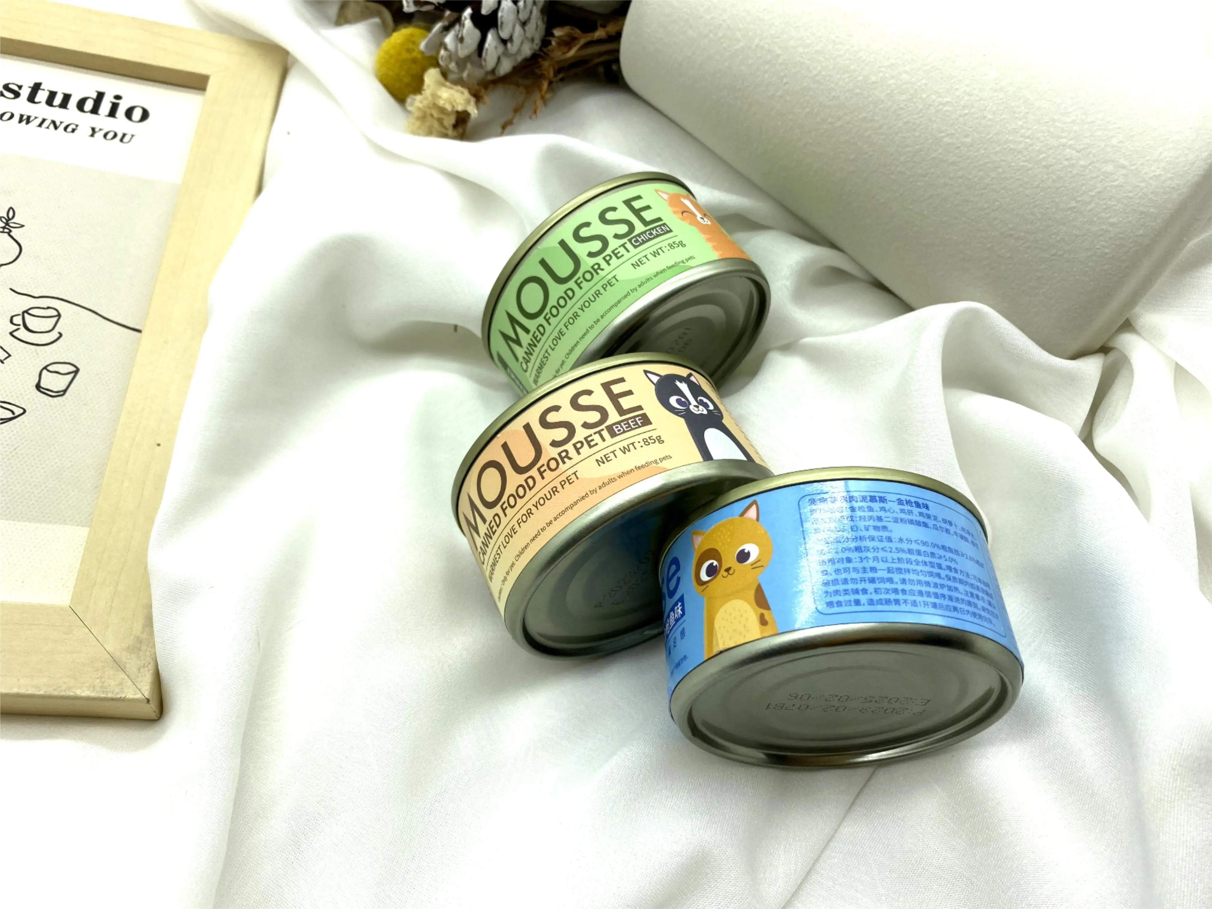 Полное зерно бесплатно для взрослых кошек нежный влажный корм с куриным мешочком в желе 85 г Petline Whosale домашних животных