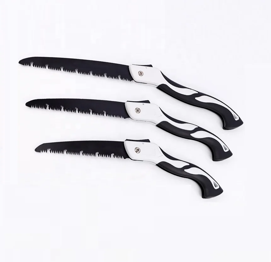 High speed steel SK5 Mn steel mini hand tool portable sharp  saw blade folding saw for quick cutting wood