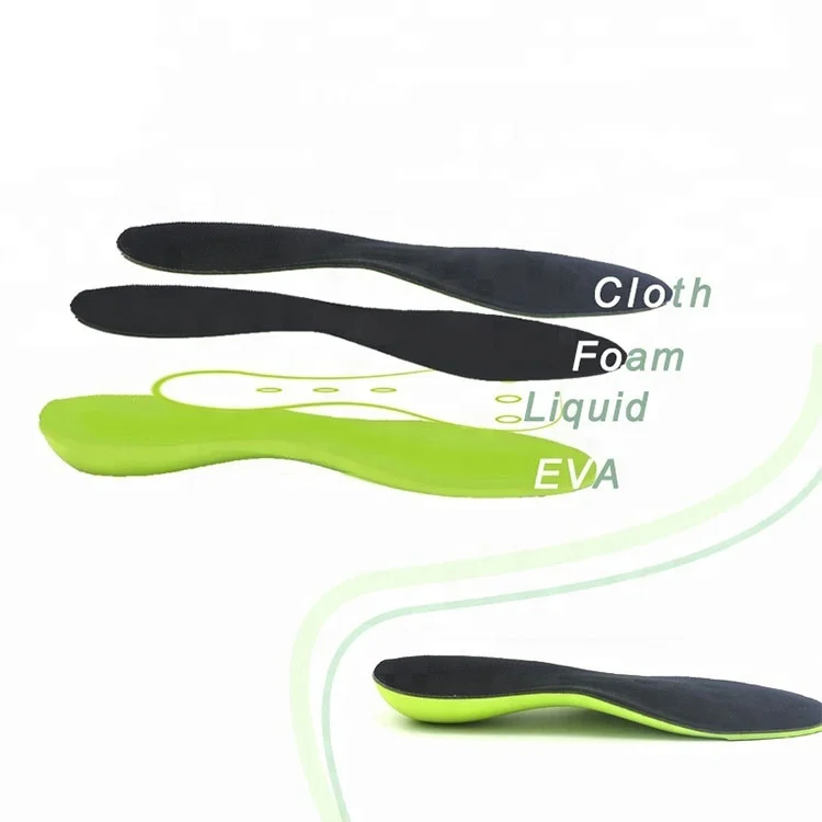 2023 New Design Foot Arch Support Glycerine Filled Liquid Insole for Massage