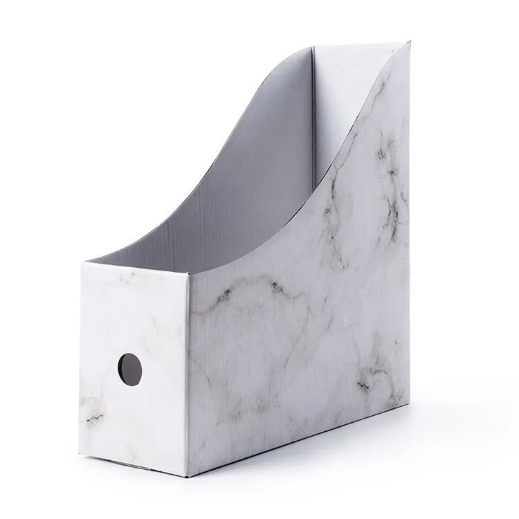 Marble adhesive paper also accept custom printed foldable paper magazine holder cardboard