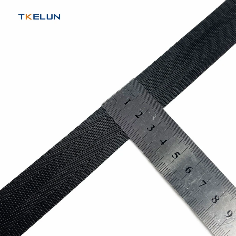 Black Color Woven Straps Cut Resistant 4/5 Twill UHMWPE Webbing Backpack Strap