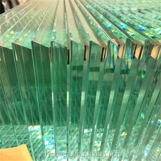 CE SGCC Certificate laminated glass price 6+6+2 8+8 10+10 thickness PVB SGP clear tempered laminated glass