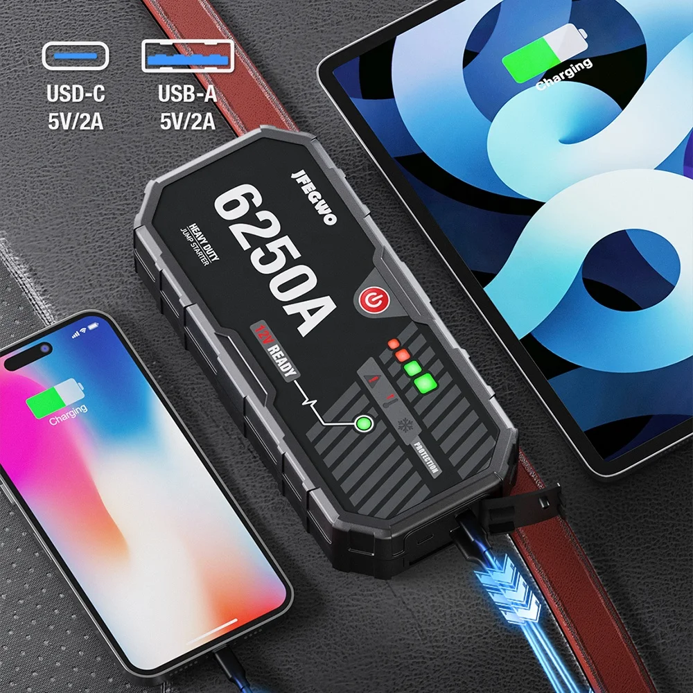 New Design and Emergency car starter jump kit car battery jump starter arrancador de baterias coche