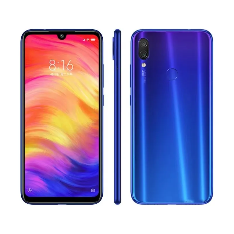 Разблокированный для Xiaomi Redmi Note 7 Pro глобальная версия совместим с GSM CDMA 5G 6G 128GB хранилище Android умное используемое состояние