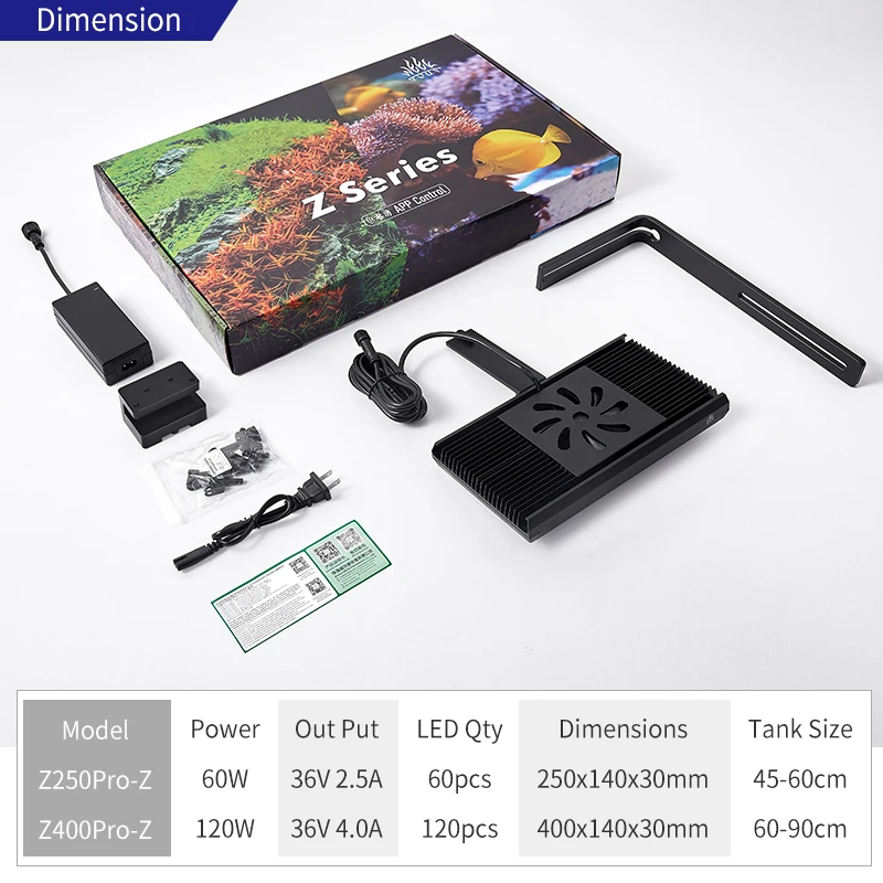 full spectrum rgb coral reef fish tank lighting salt water planted bracket stand holder controller led lights led aquarium light