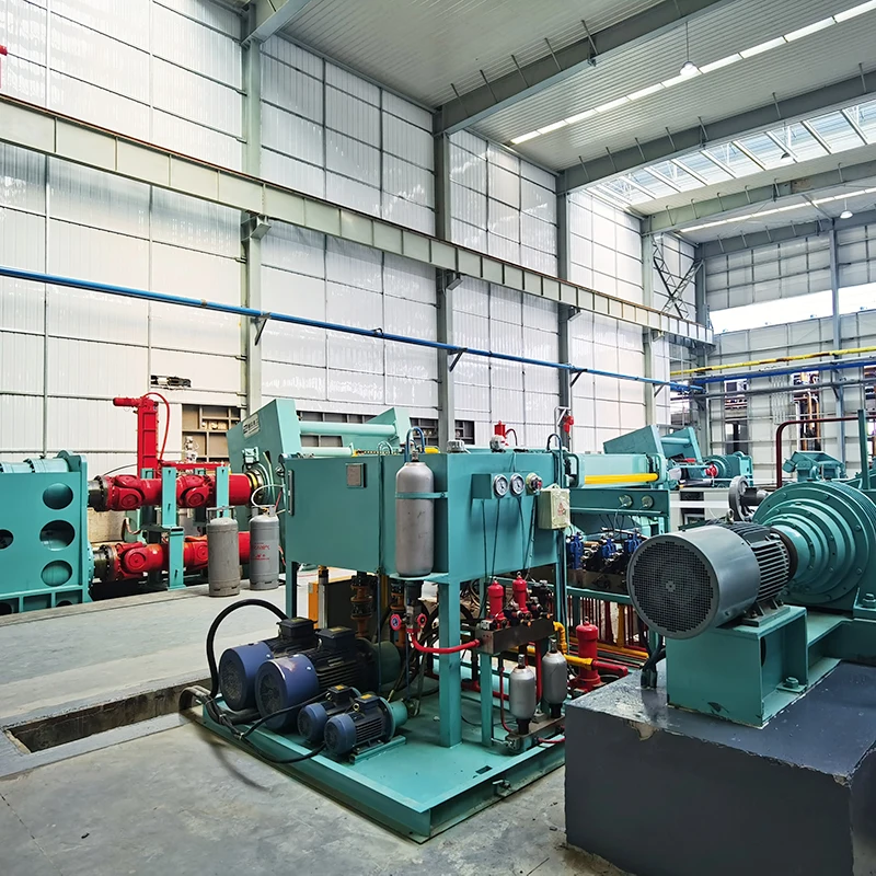 Horizontal aluminum continuous casting machine for aluminum sheets