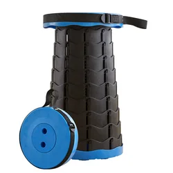 Lightweight High Load Capacity Portable Collapsible Retractable Stool for Camping Fishing BBQ Chair Folding Stool