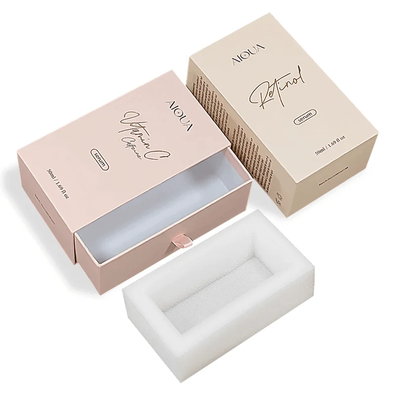 Luxuriant Drawer Rigid Drawing Paper Box Package Cosmetic Cologne Perfume Tester Attar Bottle Box